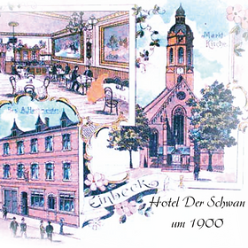 Grußkarte aus Einbeck von 1900